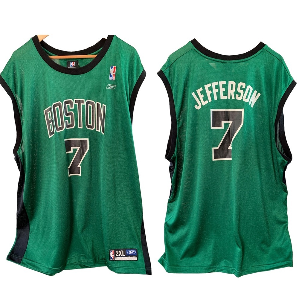 Vintage Boston Celtics Al Jefferson Reebok Basketball Jersey NBA 7 Authentics